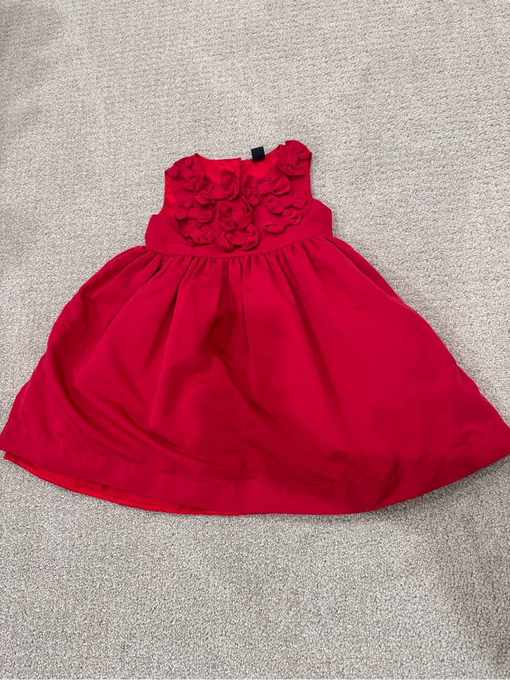 GAP Red Floral Appliqué Party Dress